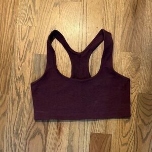 Beyond Yoga Deep Maroon Sports Bra